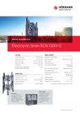 Electronic siren ECN-1200 D data sheet specifications
