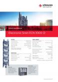 Electronic siren ECN-3000 D data sheet
