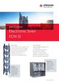 Electronic siren ECN-D data sheet specifications
