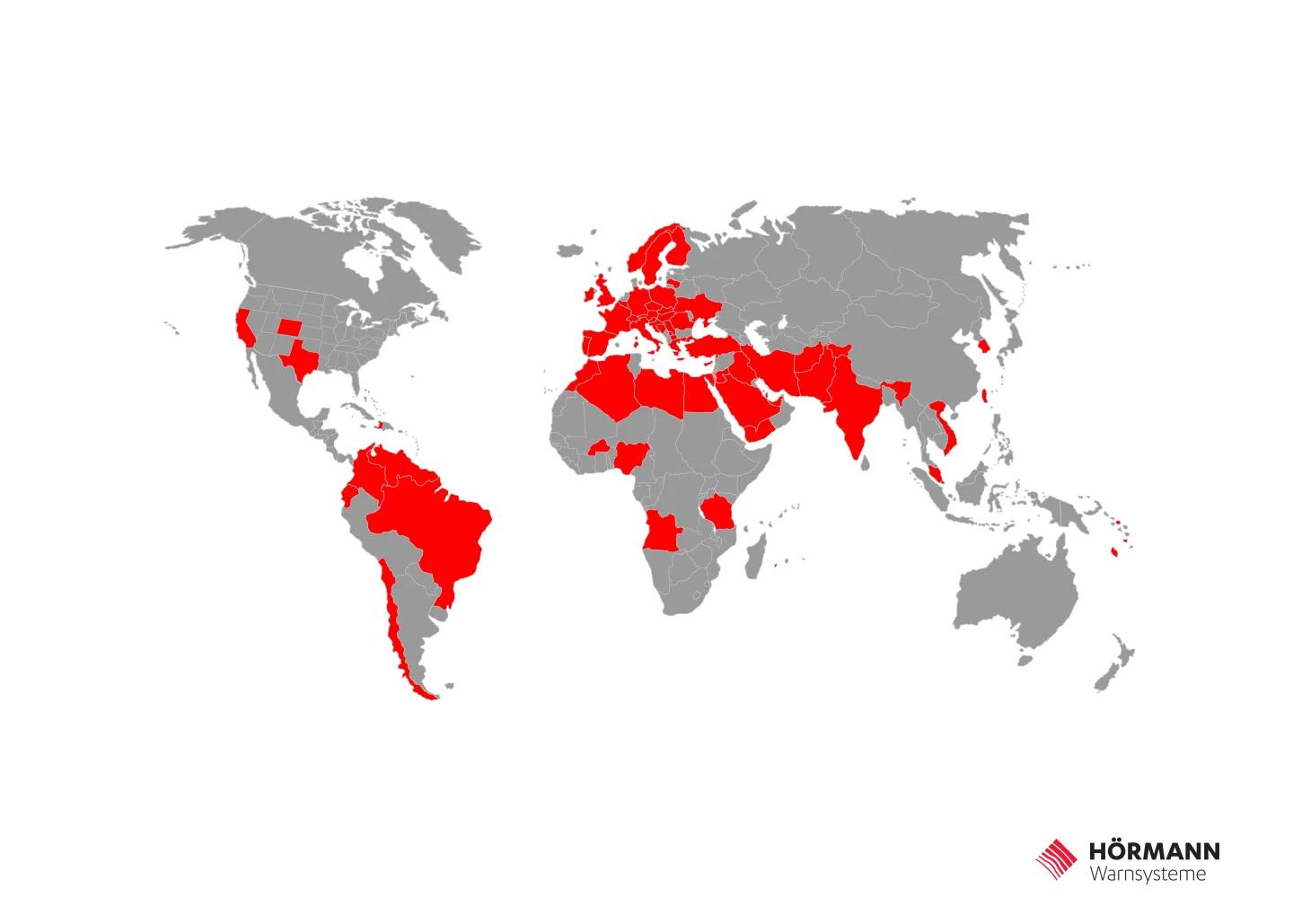 world wide installed siren warning system for mass warning, tsunami warning, flood warning