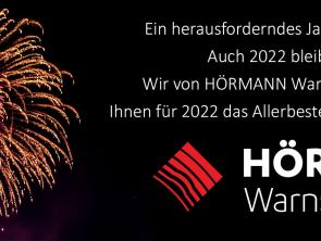 Ein gutes neues Jahr 2022 wünscht HÖRMANN Warnsysteme