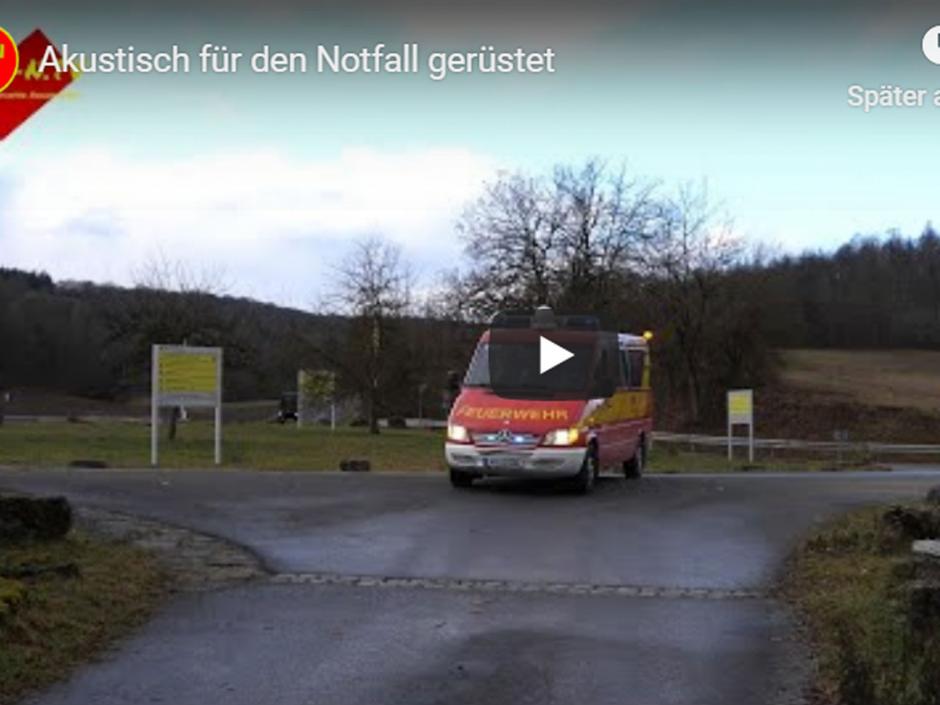 Mobile warning system Mobela for the fire services in the Bad Kissingen district