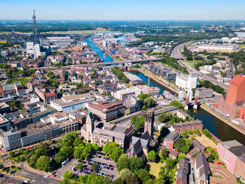 Referenz Duisburg: Die Stadt betreibt ein Warnsystem mit elektronischen Sirenen made in Germany von Hörmann Warnsysteme