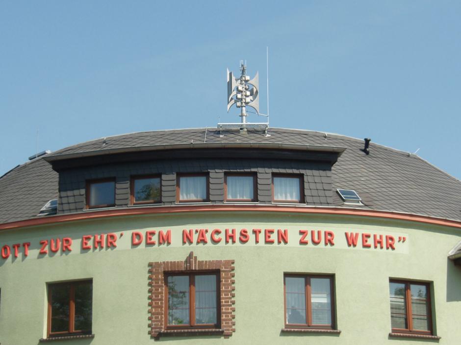 Electronic siren used by the fire service of Zwickau-Crossen